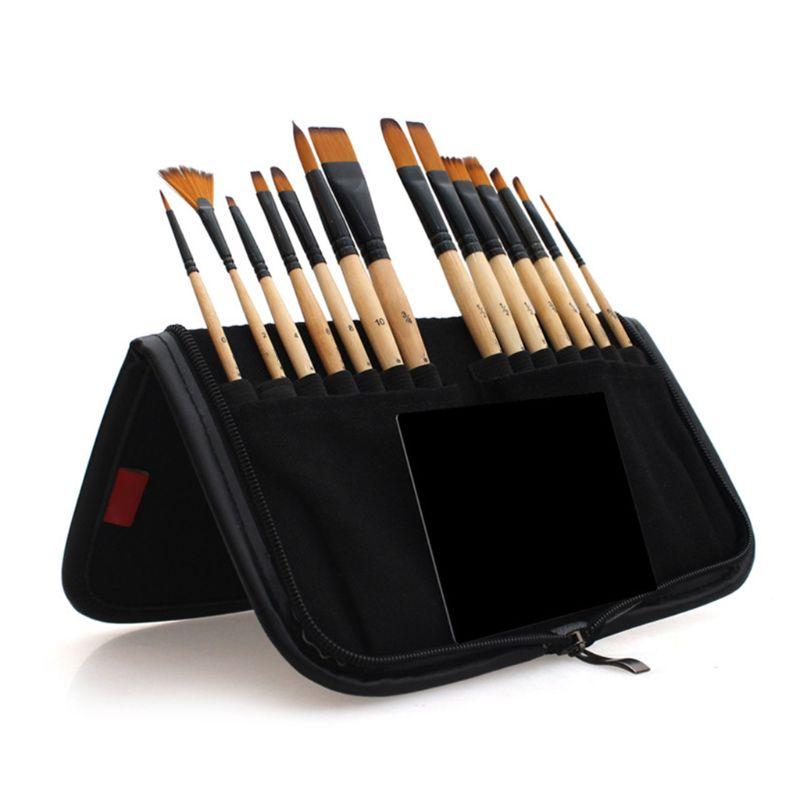 14pcs Paint Brushes Acrylic Watercolor Brush With Pencil Case Storage Bag for School Artists Painting Drawing
14pcs Paint Brushes Acrylic Watercolor Brush With Pencil Case Storage Bag for School Artists Painting Drawing
