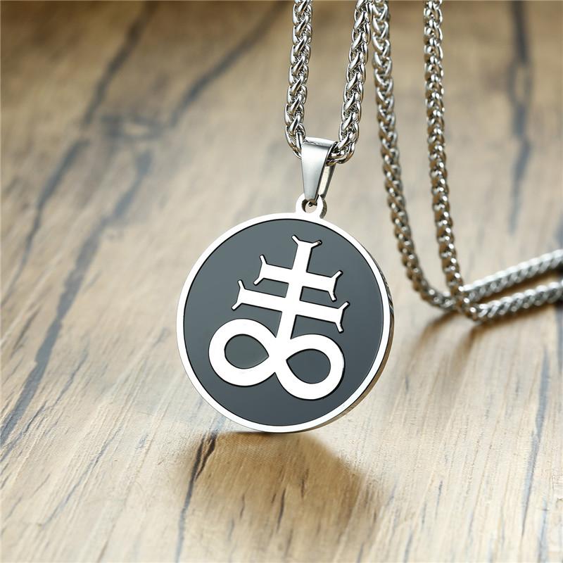 ZORCVENS Punk Vintage Silver Color Stainless Steel Satan Cross Pendant Necklace for Man
ZORCVENS Punk Vintage Silver Color Stainless Steel Satan Cross Pendant Necklace for Man