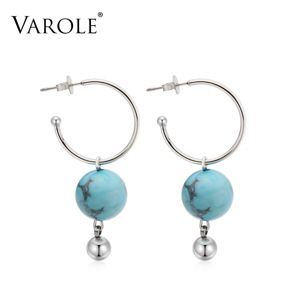 Varole Sample Style Silver Color Stainless Steel Earrings for Women Natural Blue Stone Earrings Wholesale
Varole Sample Style Silver Color Stainless Steel Earrings for Women Natural Blue Stone Earrings Wholesale