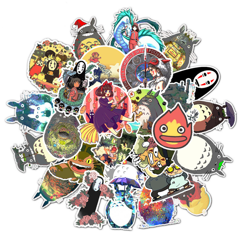 50 Hayao Miyazaki anime stickers wish explosion graffiti stickers trolley suitcase guitar stickers 
50 Hayao Miyazaki anime stickers wish explosion graffiti stickers trolley suitcase guitar stickers