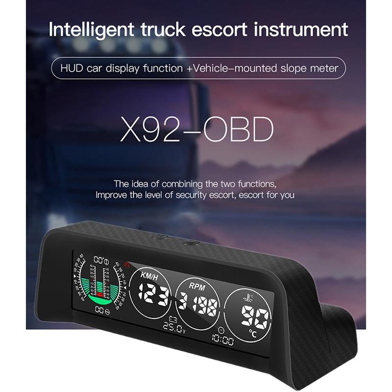 GPS HUD Head-Up Display Water Temperature Speeeter Overspeed Alarm Horizontal ligent Display for Truck H09
GPS HUD Head-Up Display Water Temperature Speeeter Overspeed Alarm Horizontal ligent Display for Truck H09