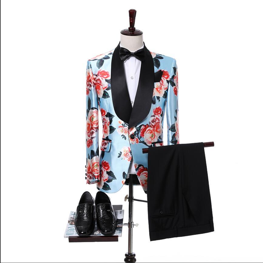 2020 Shawl Print Pattern Collar Male Business Suits Fine Singer Dress Groom's Wedding Gown New S-5xl Emo9, Jacket and pants
2020 Shawl Print Pattern Collar Male Business Suits Fine Singer Dress Groom's Wedding Gown New S-5xl Emo9, Jacket and pants