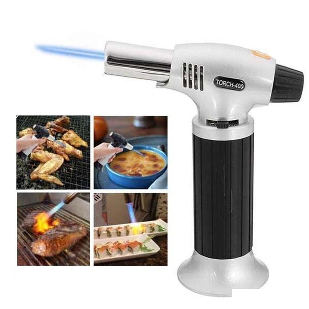 Cooking Butane Torch Refillable Kitchen Tetrane Culinary Burner Creme Brulee Blowtorch Welding Gas Flame Torch Lighter K4Wwg
Cooking Butane Torch Refillable Kitchen Tetrane Culinary Burner Creme Brulee Blowtorch Welding Gas Flame Torch Lighter K4Wwg