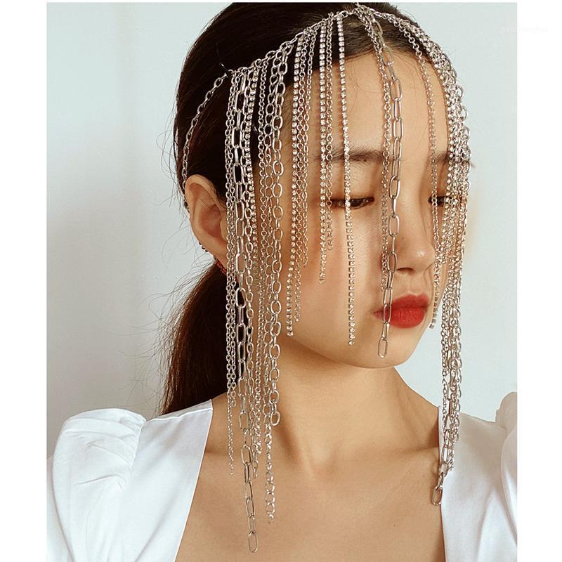 Trendy Forehead Chain For Women Shiny Crystal Headbands Long Tassel Headpiece Party Wedding Sexy Hair Accessories Jewelry Clips & Barrettes, Golden;silver
Trendy Forehead Chain For Women Shiny Crystal Headbands Long Tassel Headpiece Party Wedding Sexy Hair Accessories Jewelry Clips & Barrettes, Golden;silver