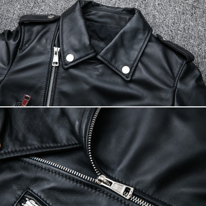 Women Plus Size Sheepskin Genuine Leather Jackets Autumn Slim Motorcycle Biker Jacket Ladies Real Leather Coats Chaqueta Mujer 201028