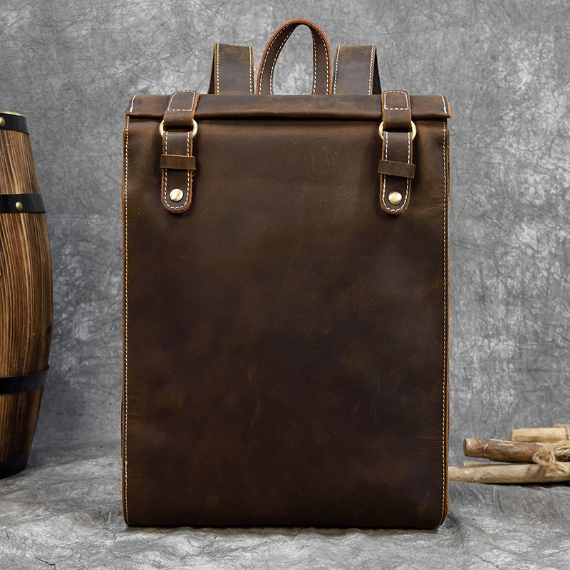 Maheu full leather outdoor travel vintage portable man's bagpack, Crazy horse leather.
Maheu full leather outdoor travel vintage portable man's bagpack, Crazy horse leather.