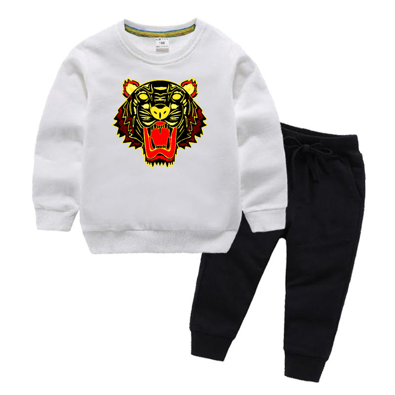 KZ Brand Tiger Baby infant boy Luxury Designer clothes Kids Sets 2-7T Children O-neck Hoodies And Pants 2Pcs/set Boys Girls Sprring Sets, White
KZ Brand Tiger Baby infant boy Luxury Designer clothes Kids Sets 2-7T Children O-neck Hoodies And Pants 2Pcs/set Boys Girls Sprring Sets, White
