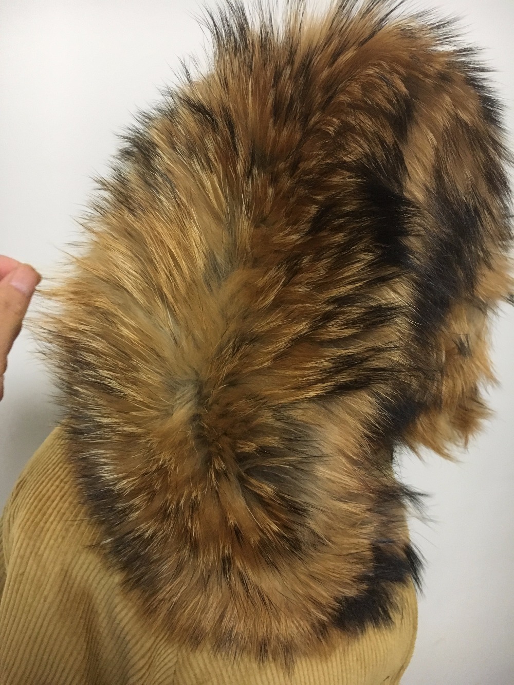 new winter jacket coat women parka fur coat Corduroy real raccoon fur collar warm thick lamm fur wool liner parkas 201217