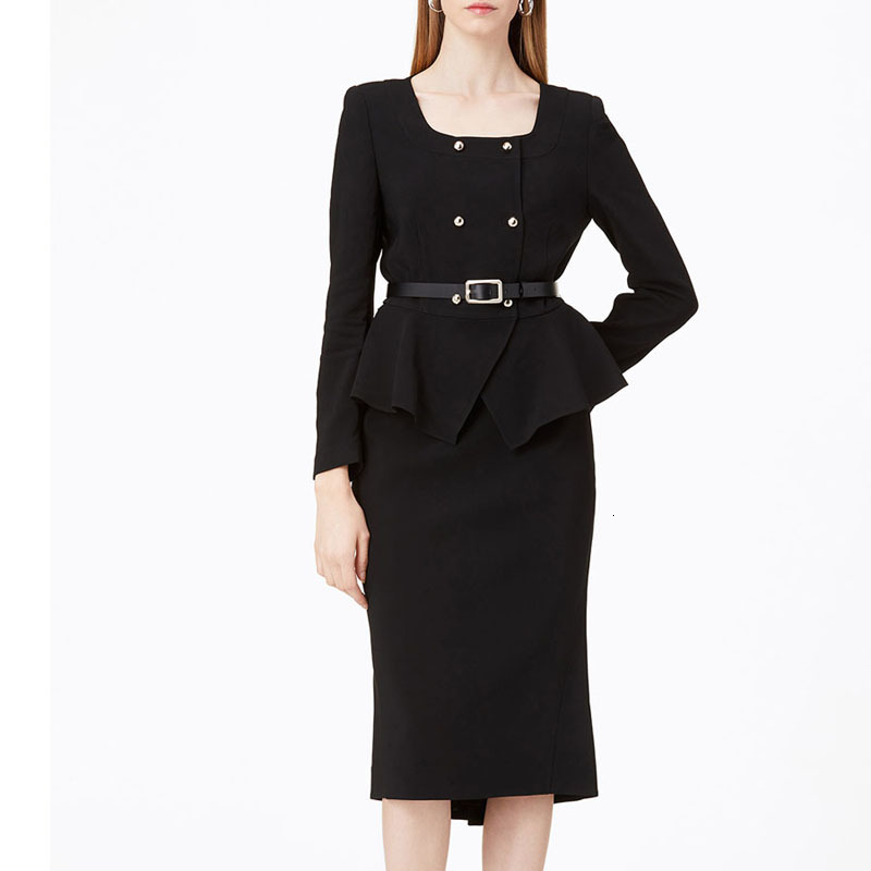 2021 New Autumn Double-breasted Long-sleeved Jacket Fine-fitting Fishtail Temperament Half Black Skirt Suit Women in Two Suits Nbyc
2021 New Autumn Double-breasted Long-sleeved Jacket Fine-fitting Fishtail Temperament Half Black Skirt Suit Women in Two Suits Nbyc