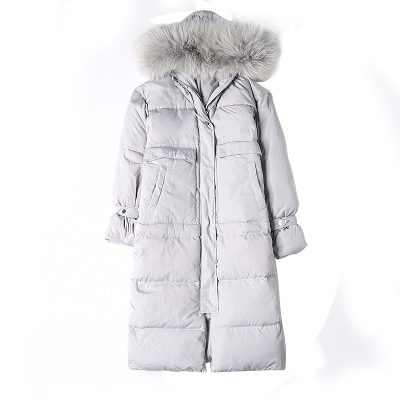 Winter Long Female Coat, Korean 90%, White Duck Jacket Down, Big Raccoon Skin Collar, 182010, Hhs3, Game
Winter Long Female Coat, Korean 90%, White Duck Jacket Down, Big Raccoon Skin Collar, 182010, Hhs3, Game