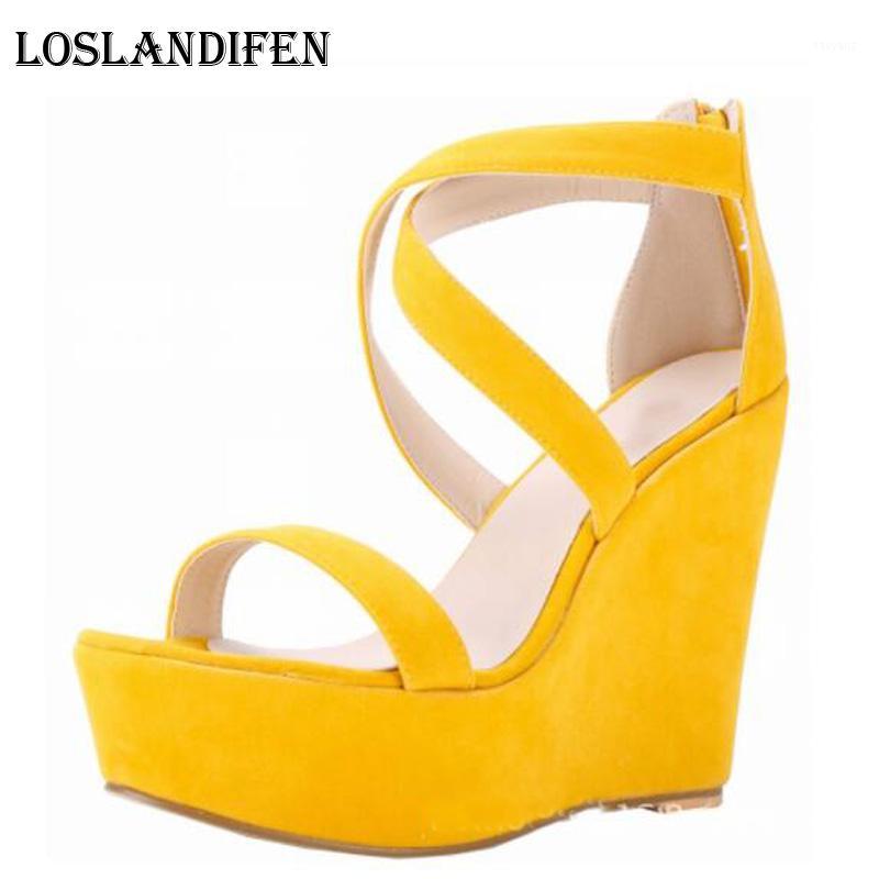 Loslandifen Big Size 35-42 Women Fashion Peep Toe Cross Strap Spring Party High Heels Sandals Shoes Ladies Flock Wedge Sandals1
Loslandifen Big Size 35-42 Women Fashion Peep Toe Cross Strap Spring Party High Heels Sandals Shoes Ladies Flock Wedge Sandals1