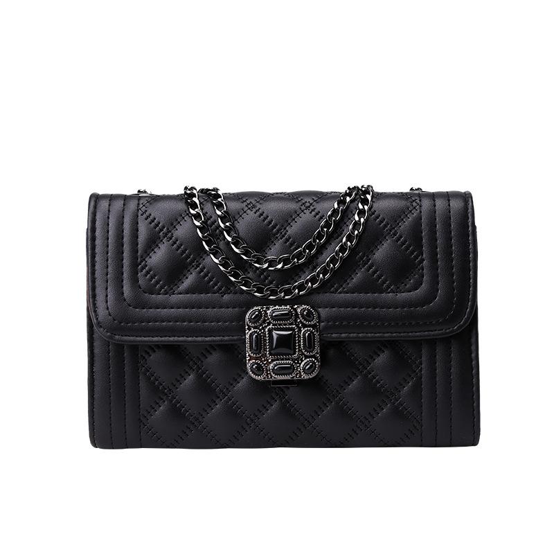Fashion Women's Handbags Casual Sling Chain Crossbody Shoulder Travel Diamond Lattice PU Envelope Flap Bag Black
Fashion Women's Handbags Casual Sling Chain Crossbody Shoulder Travel Diamond Lattice PU Envelope Flap Bag Black