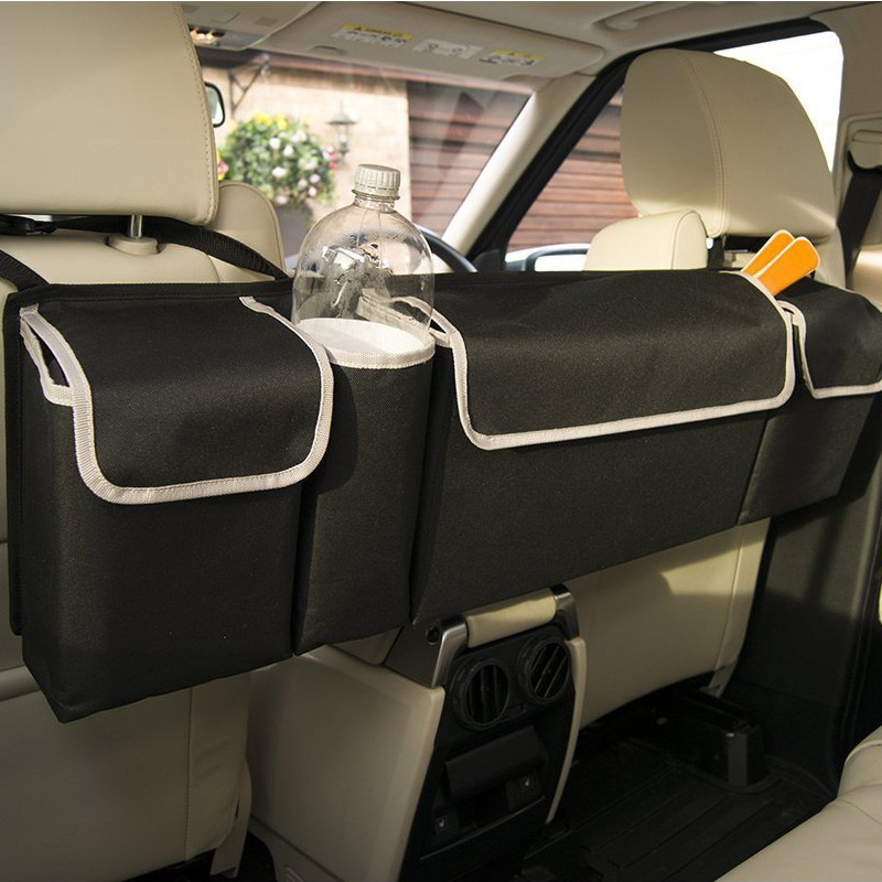 Car Trunk Organizer Backseat Storage Bag High Capacity Multiuse Oxford Cloth Car Seat Back Organizers Interior Accessories QC4728