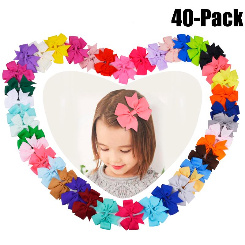 40pcs/lot Grosgrain Ribbon Hair Bow with Clips Baby Girls Bowknot Clips Hairpins Children Photo Shoot Hair Accessories
40pcs/lot Grosgrain Ribbon Hair Bow with Clips Baby Girls Bowknot Clips Hairpins Children Photo Shoot Hair Accessories