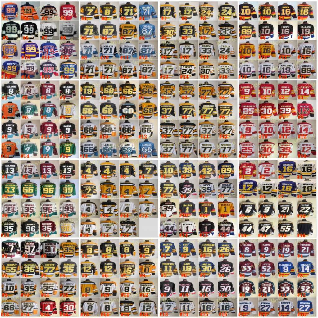 Hockey Vintage Retro Ray Bourque Jerseys Cam Neely OReilly Pat LaFontaine Macinnis Peter Forsberg Sakic Trevor Linden Markus Naslund Martin Brodeur Lemieux Coffey, Men
Hockey Vintage Retro Ray Bourque Jerseys Cam Neely OReilly Pat LaFontaine Macinnis Peter Forsberg Sakic Trevor Linden Markus Naslund Martin Brodeur Lemieux Coffey, Men