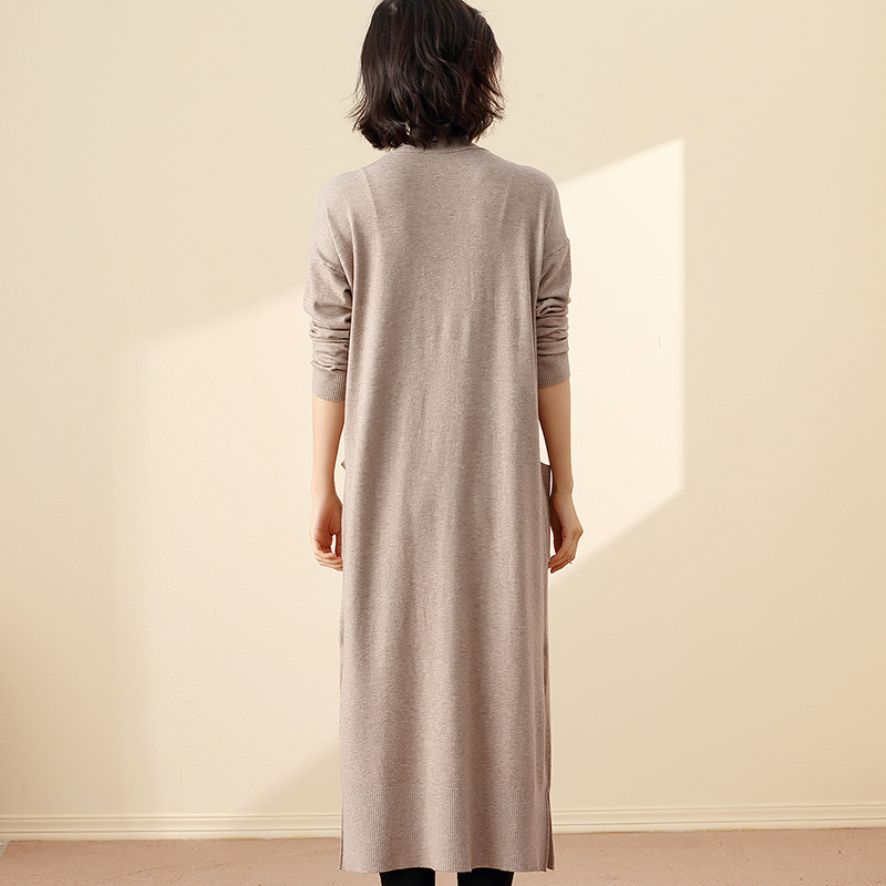 2019 Autumn Winter woman cardigan sweater long sleeve Cashmere sweater kimono cardigan female cardigans Knitted VNeck Wool Coat T200319