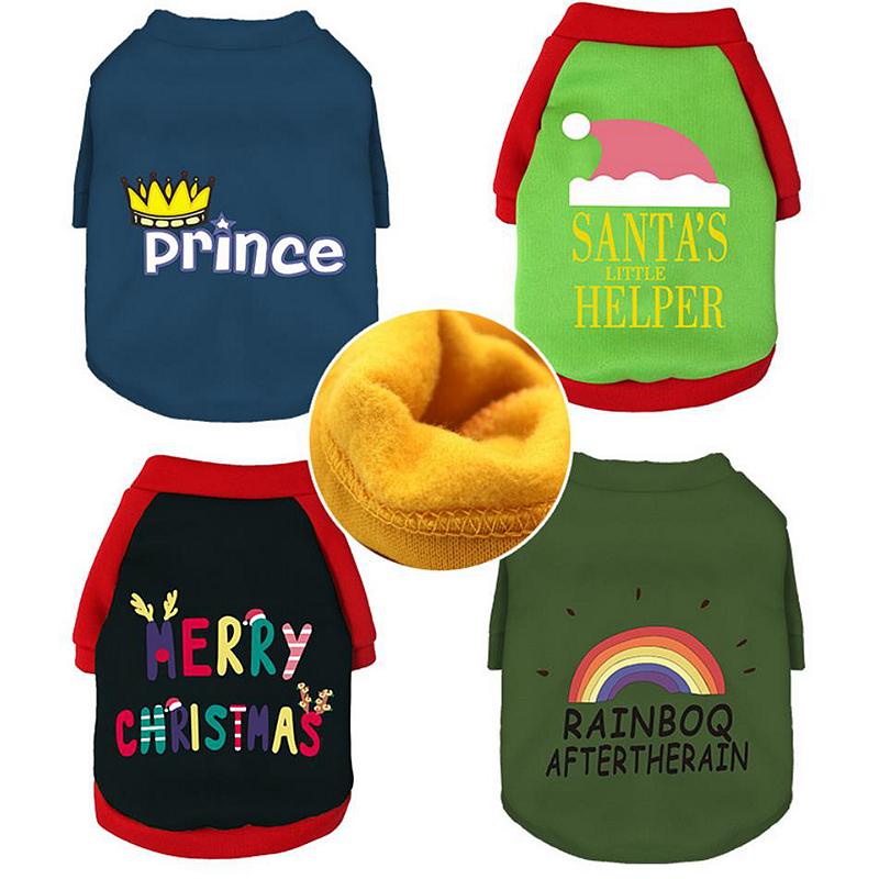 Warm Dog Clothes Velvet Plus Pet Sweater Letter Printed Puppy Coat Christmas Dogs Outwear Winter Pet Supplies 13 Designs YG951
Warm Dog Clothes Velvet Plus Pet Sweater Letter Printed Puppy Coat Christmas Dogs Outwear Winter Pet Supplies 13 Designs YG951