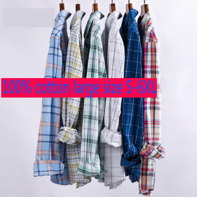 New Arrival Spring Autumn Fashion Plaid 100% Cotton Men Long Sleeve Casual Loose Casual Shirts Plus Size SMLXL2XL3XL 4XL 5XL 6XL, L151
New Arrival Spring Autumn Fashion Plaid 100% Cotton Men Long Sleeve Casual Loose Casual Shirts Plus Size SMLXL2XL3XL 4XL 5XL 6XL, L151