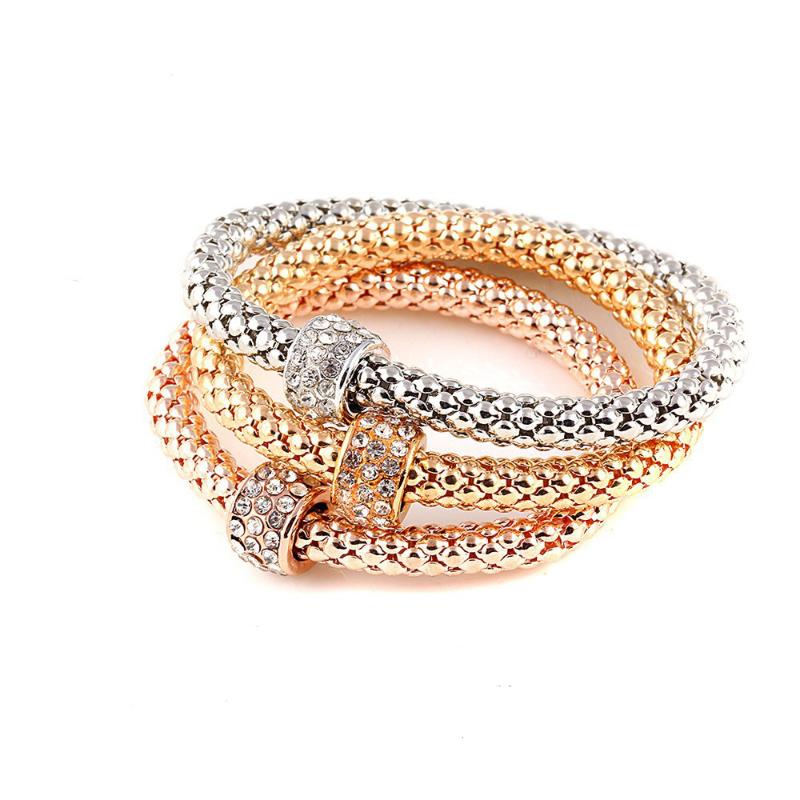 Bracelets &Bangles Gold Rose Gold Color Shambhala Drillball Popcorn Charm Bracelets for women/girls Valentine's Day gift
Bracelets &Bangles Gold Rose Gold Color Shambhala Drillball Popcorn Charm Bracelets for women/girls Valentine's Day gift