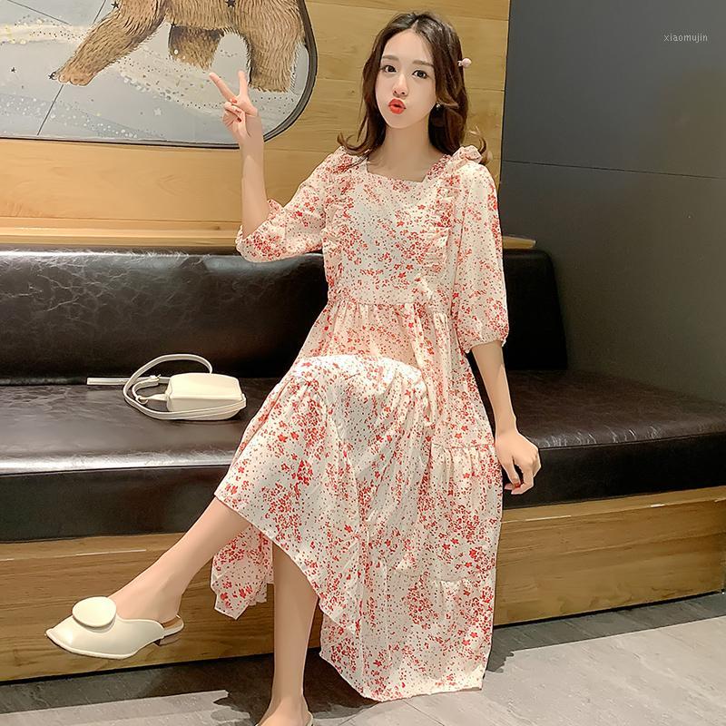 9055# Maternity Clothes Summer Chiffon Floral Dress Short Sleeve Loose Stylish Dress for Pregnant Women Mom1, Pink
9055# Maternity Clothes Summer Chiffon Floral Dress Short Sleeve Loose Stylish Dress for Pregnant Women Mom1, Pink