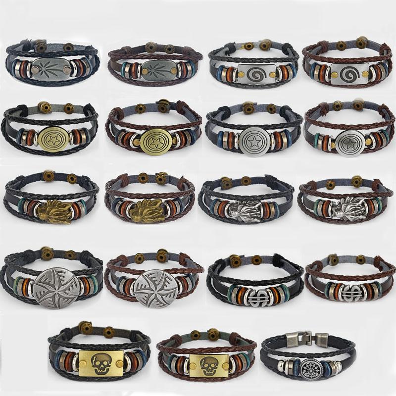 1pcs Black/Brown Leather Bracelets & Bangles Jewelry Bronze Charms Bracelet Adjustable Wristband
1pcs Black/Brown Leather Bracelets & Bangles Jewelry Bronze Charms Bracelet Adjustable Wristband
