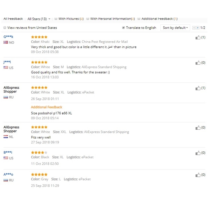 Men's Oversized Striped Turtleneck Sweater - Wool Blend, Casual Pullover, White