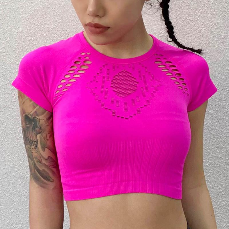 Sexy Sports Crop Top Hollow Yoga Top Gym Fitness Sports Women' T-shirt Slim Sport Shirt Workout T-shirts For Women, Black
Sexy Sports Crop Top Hollow Yoga Top Gym Fitness Sports Women' T-shirt Slim Sport Shirt Workout T-shirts For Women, Black