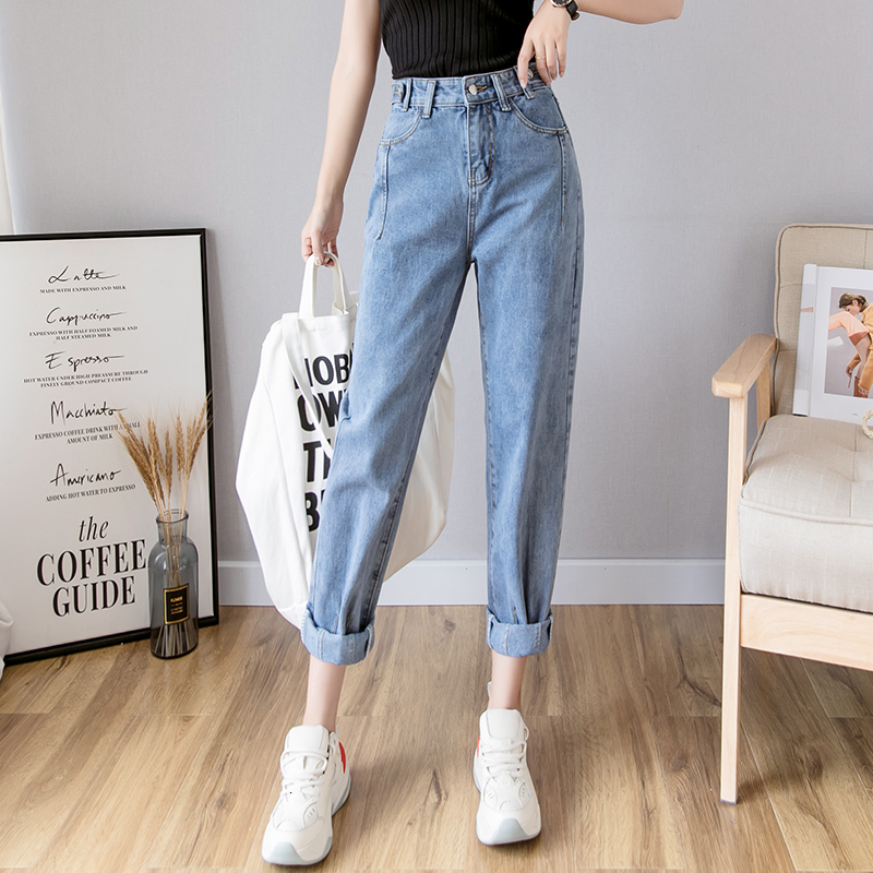 2021 New High Waist Straight Woman Autumn Plus Size Denim Pants Cotton Loose Vintage Washed Boyfriend Hallen Jeans Y512 3ur0, Blue
2021 New High Waist Straight Woman Autumn Plus Size Denim Pants Cotton Loose Vintage Washed Boyfriend Hallen Jeans Y512 3ur0, Blue
