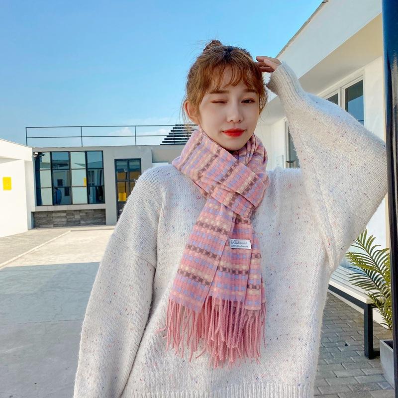 Scarves Autumn Winter Scarf Women 2021, Imitation Cashmere Color Plaid Fringe Long Shawl Thick Warm For Ladies Hijabs Stoles
Scarves Autumn Winter Scarf Women 2021, Imitation Cashmere Color Plaid Fringe Long Shawl Thick Warm For Ladies Hijabs Stoles