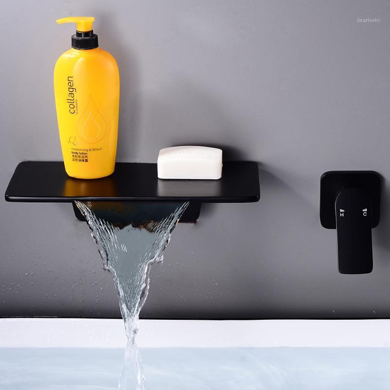 Bathtub Faucet Black Brass Wall Mount Waterfall Bathroom Faucet Big Square Spout Single Lever Vanity Sink Mixer Water Tap 8558671
Bathtub Faucet Black Brass Wall Mount Waterfall Bathroom Faucet Big Square Spout Single Lever Vanity Sink Mixer Water Tap 8558671