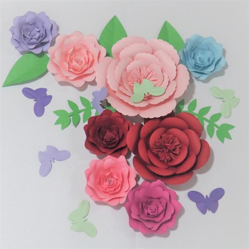 2020 Assembled 8 Giant Paper Flowers 5 Leaves 7 Butterflies Wedding Backdrop Baby Nursery Bridal Shower Baby Shower Mix Sizes, As picture
2020 Assembled 8 Giant Paper Flowers 5 Leaves 7 Butterflies Wedding Backdrop Baby Nursery Bridal Shower Baby Shower Mix Sizes, As picture
