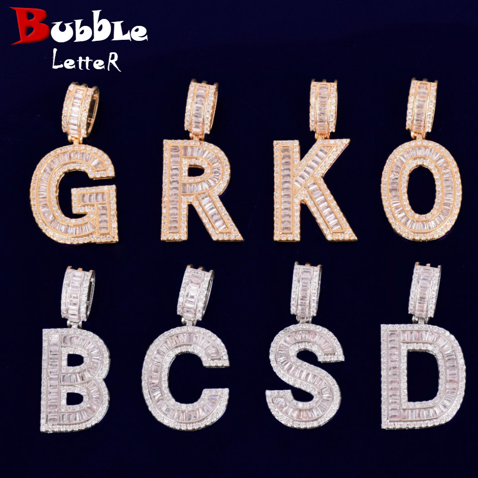 Initial Letter Baguette Letters Pendant A-Z Material Copper Cubic Zircons Hip Hop Rock Street Necklace
Initial Letter Baguette Letters Pendant A-Z Material Copper Cubic Zircons Hip Hop Rock Street Necklace