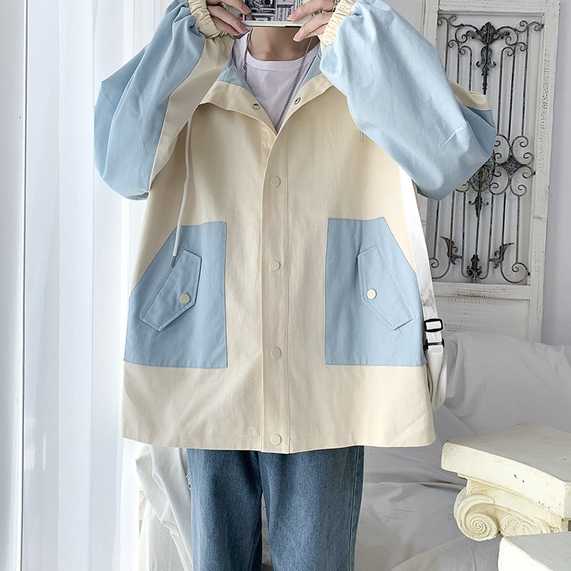 Men's Jackets 2021 Spring and Autumn New Collar Hat Sew Size S-5xl Jacket Two Workpieces Made Top Male Tools TBCB, Blue
Men's Jackets 2021 Spring and Autumn New Collar Hat Sew Size S-5xl Jacket Two Workpieces Made Top Male Tools TBCB, Blue