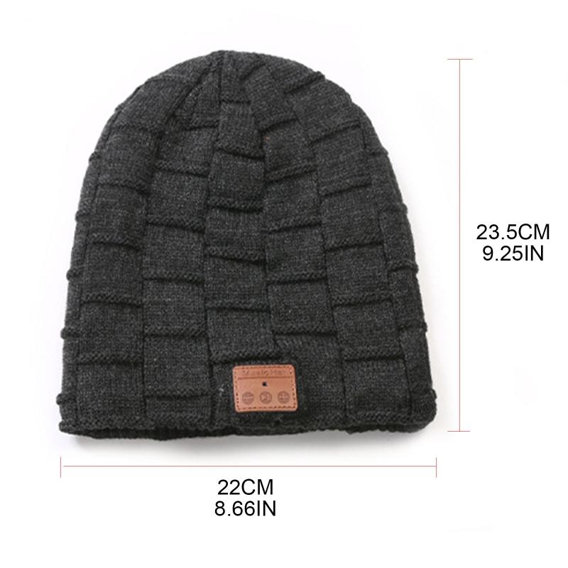 Knitted Velvet Winter Warm Wireless Bluetooth Headset Cap Music Headphones Hat M68D, As the shown
Knitted Velvet Winter Warm Wireless Bluetooth Headset Cap Music Headphones Hat M68D, As the shown