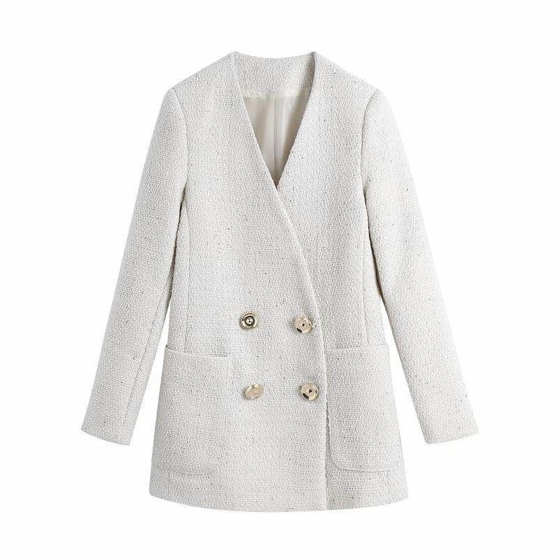Autumn Women V Neck Double Breasted Suit Coat 2020 New Female Long Sleeve Outerwear Casual Lady Loose Tops C1062, As pic
Autumn Women V Neck Double Breasted Suit Coat 2020 New Female Long Sleeve Outerwear Casual Lady Loose Tops C1062, As pic