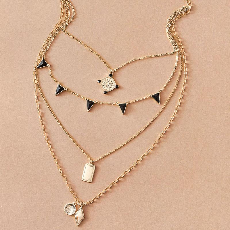 Brling New 2020 Fashion ins vintage Chain Pendant Choker sun flower rectangle triangle Alloy Necklace for women Girls Gift Party
Brling New 2020 Fashion ins vintage Chain Pendant Choker sun flower rectangle triangle Alloy Necklace for women Girls Gift Party