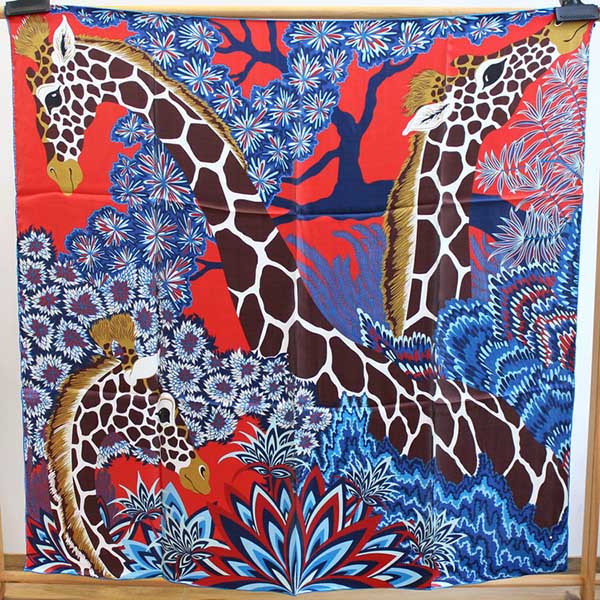 100% Mulberry-Silk Scarf HIGH-END Women's Scarves Hand Sewn Edges Scarfs Shawl Stole "The Three Graces"110CM*110CM