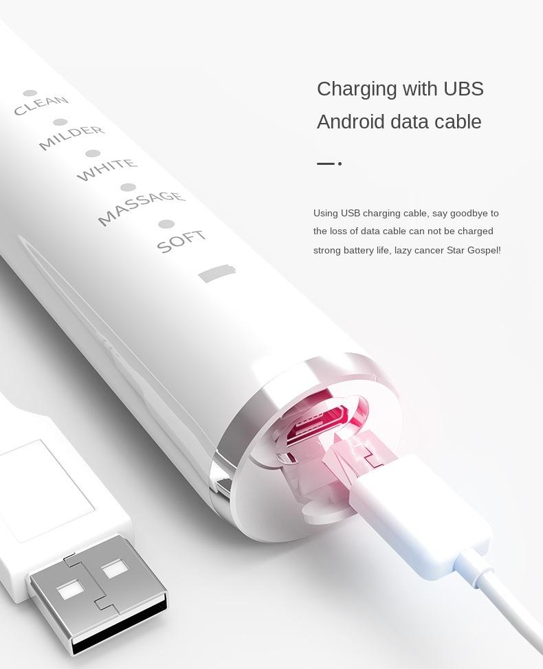 sonic electric toothbrush dental u tooth brush teeth Waterproof ultrasonic heads whitening kids travel USB Rechargeable Acoustic
sonic electric toothbrush dental u tooth brush teeth Waterproof ultrasonic heads whitening kids travel USB Rechargeable Acoustic