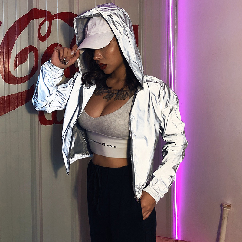 2021 New Super Magical Short Jacket Women Spring Auutmn Night Running Outerwear Clothes Female Streetwear Fashion Casual Hooded Coat B3ri, Beige
2021 New Super Magical Short Jacket Women Spring Auutmn Night Running Outerwear Clothes Female Streetwear Fashion Casual Hooded Coat B3ri, Beige