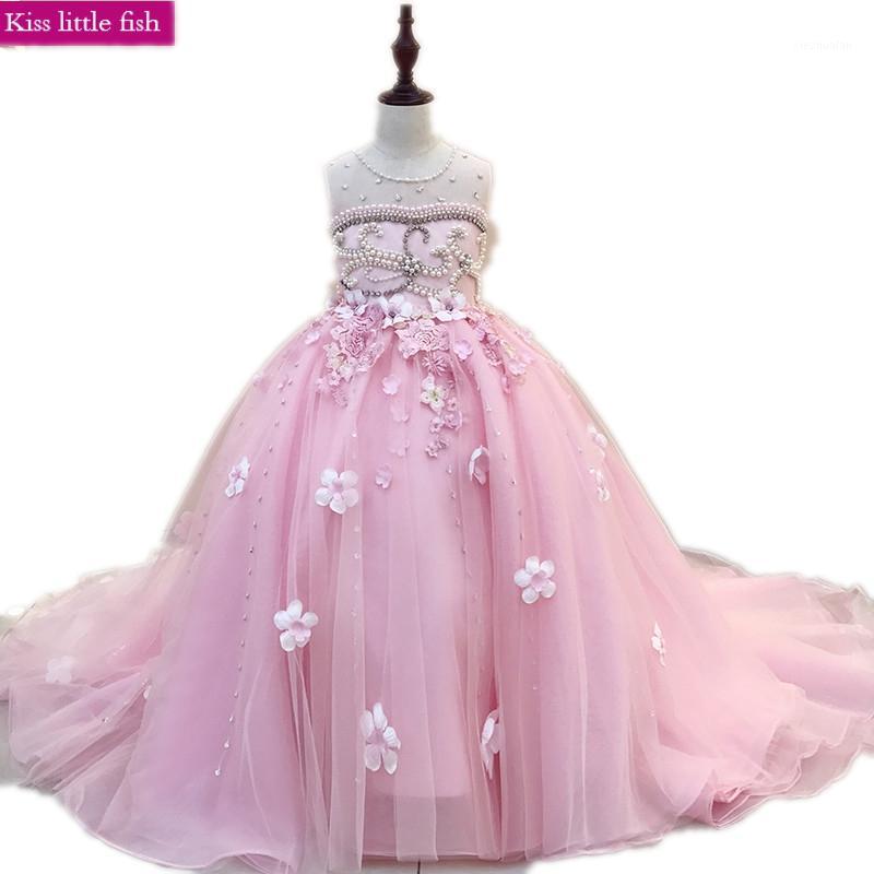 Free shipping luxurious pink pretty girl dresses Pageant dresses for girls1, As photo
Free shipping luxurious pink pretty girl dresses Pageant dresses for girls1, As photo