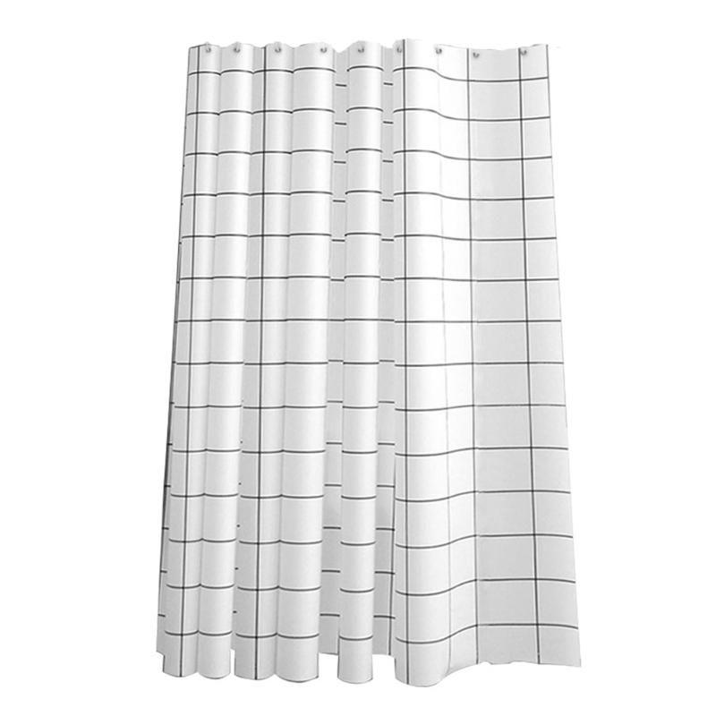 With Hooks Nordic Style Thickened Black White Grid Accessories PEVA Waterproof Bathroom Decor Mould Proof Blinds Shower Curtain 
With Hooks Nordic Style Thickened Black White Grid Accessories PEVA Waterproof Bathroom Decor Mould Proof Blinds Shower Curtain
