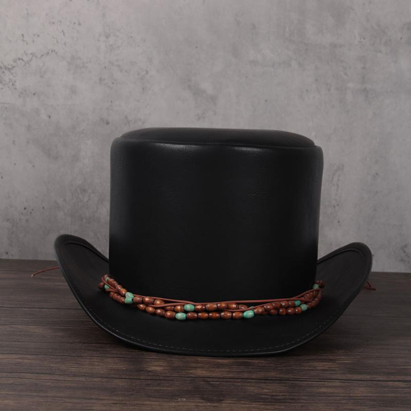 3 Size 100% Leather Top Hat Women Men President Flat Fedoras Hat Magician Steampunk Cosplay Party Caps Dropshiping 13CM, Black
3 Size 100% Leather Top Hat Women Men President Flat Fedoras Hat Magician Steampunk Cosplay Party Caps Dropshiping 13CM, Black