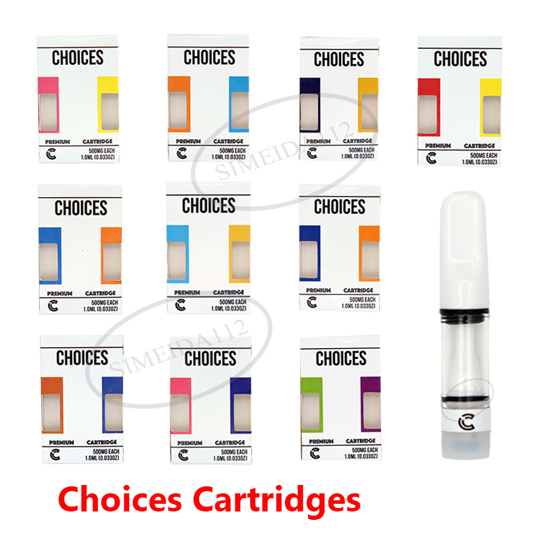 Choices carts Cartridge Empty Packaging Full Ceramic Cart 510 Thread Vapes 0.5ml Press On Atomizer
Choices carts Cartridge Empty Packaging Full Ceramic Cart 510 Thread Vapes 0.5ml Press On Atomizer