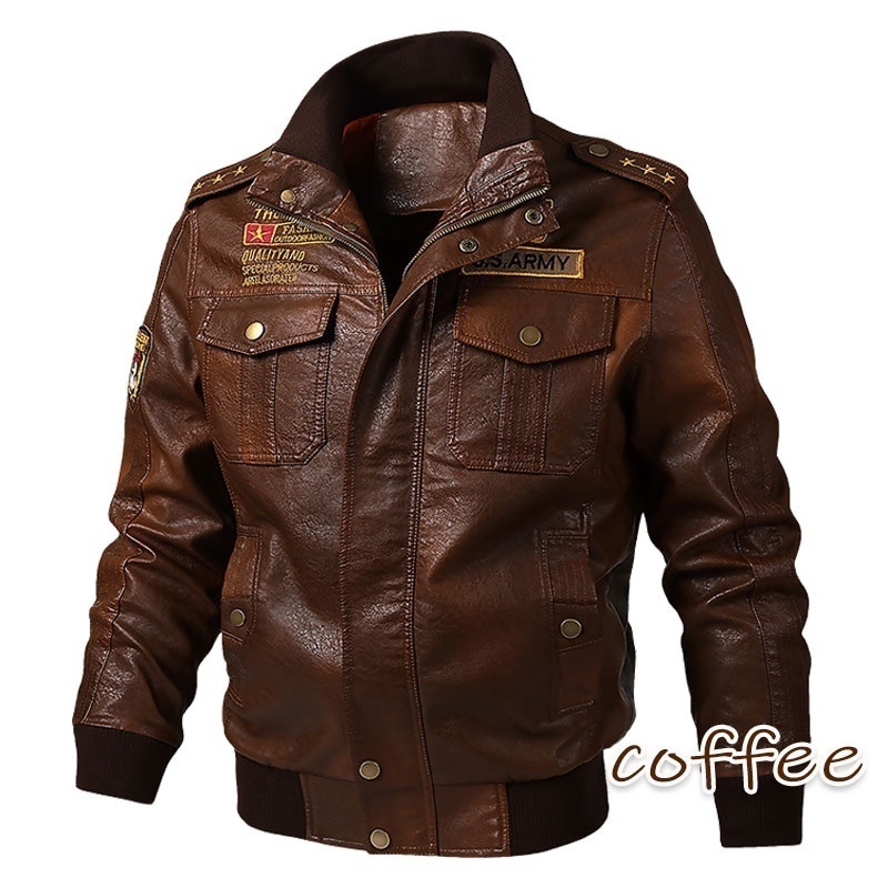 Men's Classical Motocycle Jacket Winter Skin Thick Man Leather Jacket Moto Autumn Zipper Jacket Biker Coat Large Size 6XL 201119