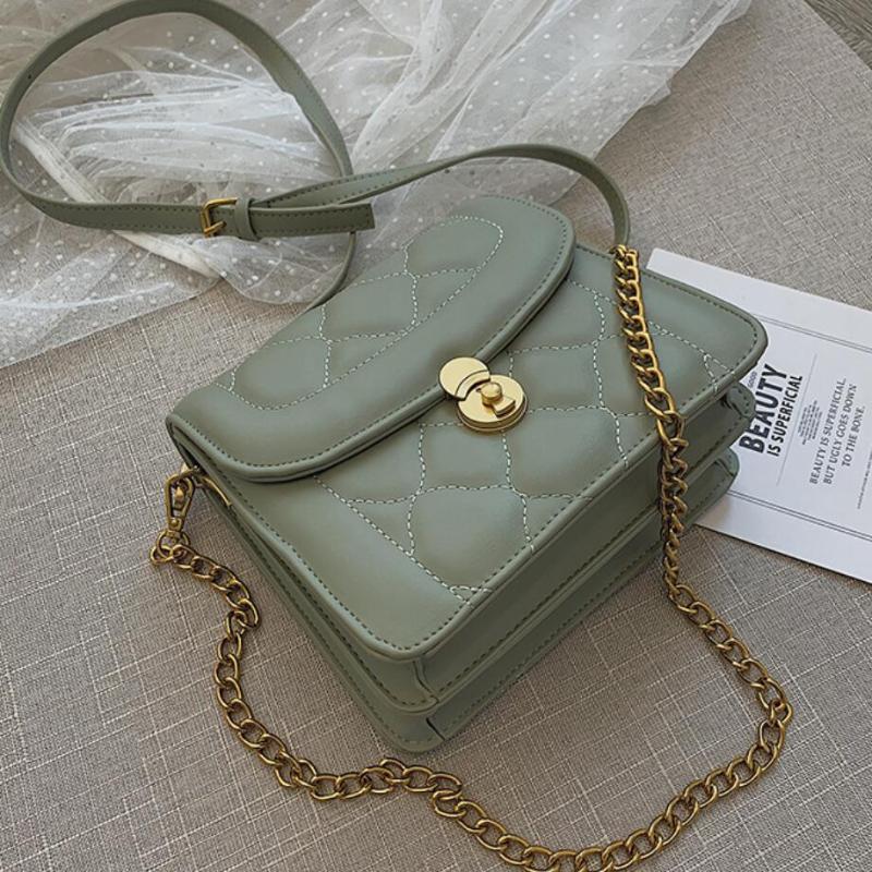 Elegant Female Flap Square Bag 2021 Fashion New Quality PU Leather Women's Designer Handbag Lock Chain Shoulder Messenger Bags, Black
Elegant Female Flap Square Bag 2021 Fashion New Quality PU Leather Women's Designer Handbag Lock Chain Shoulder Messenger Bags, Black