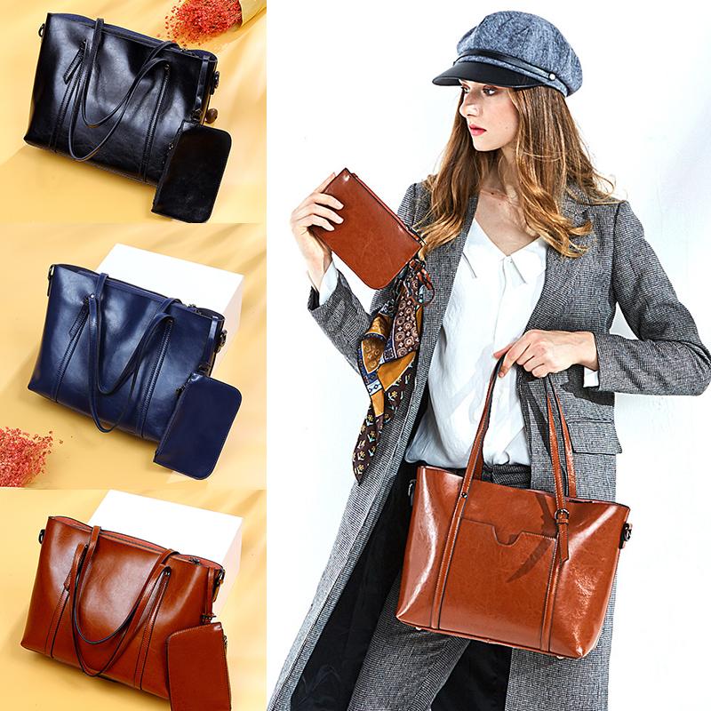 Large capacity women shopping bags new products European and American fashion handbags, cowhide shoulder handbags, Black
Large capacity women shopping bags new products European and American fashion handbags, cowhide shoulder handbags, Black