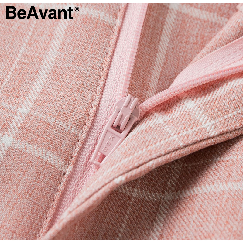 BeAvant Streetwear Pink Fashion Blazer Pants Women Spring Autumn Long Sleeve Blazer Coat Elegant Female Office Blazer Bottom T200828