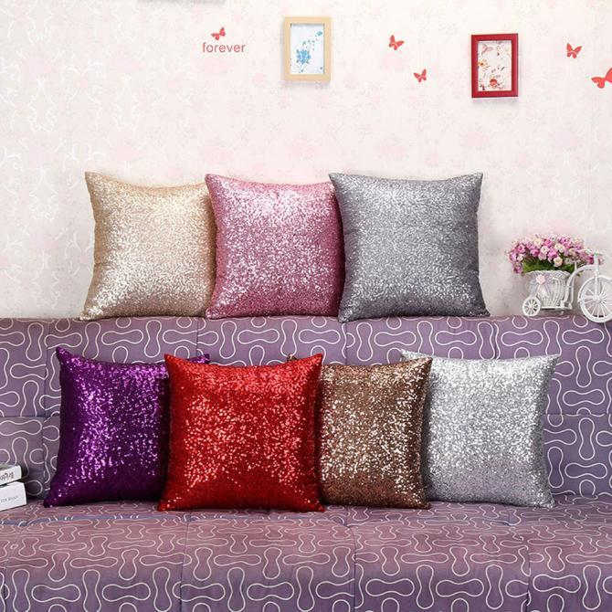 Pillow Cases Solid Color Sequins Cushion Cover Hotel Home Sofa Pillow Case 45 * 45CM Home Decoration Sofa Party Holiday
Pillow Cases Solid Color Sequins Cushion Cover Hotel Home Sofa Pillow Case 45 * 45CM Home Decoration Sofa Party Holiday