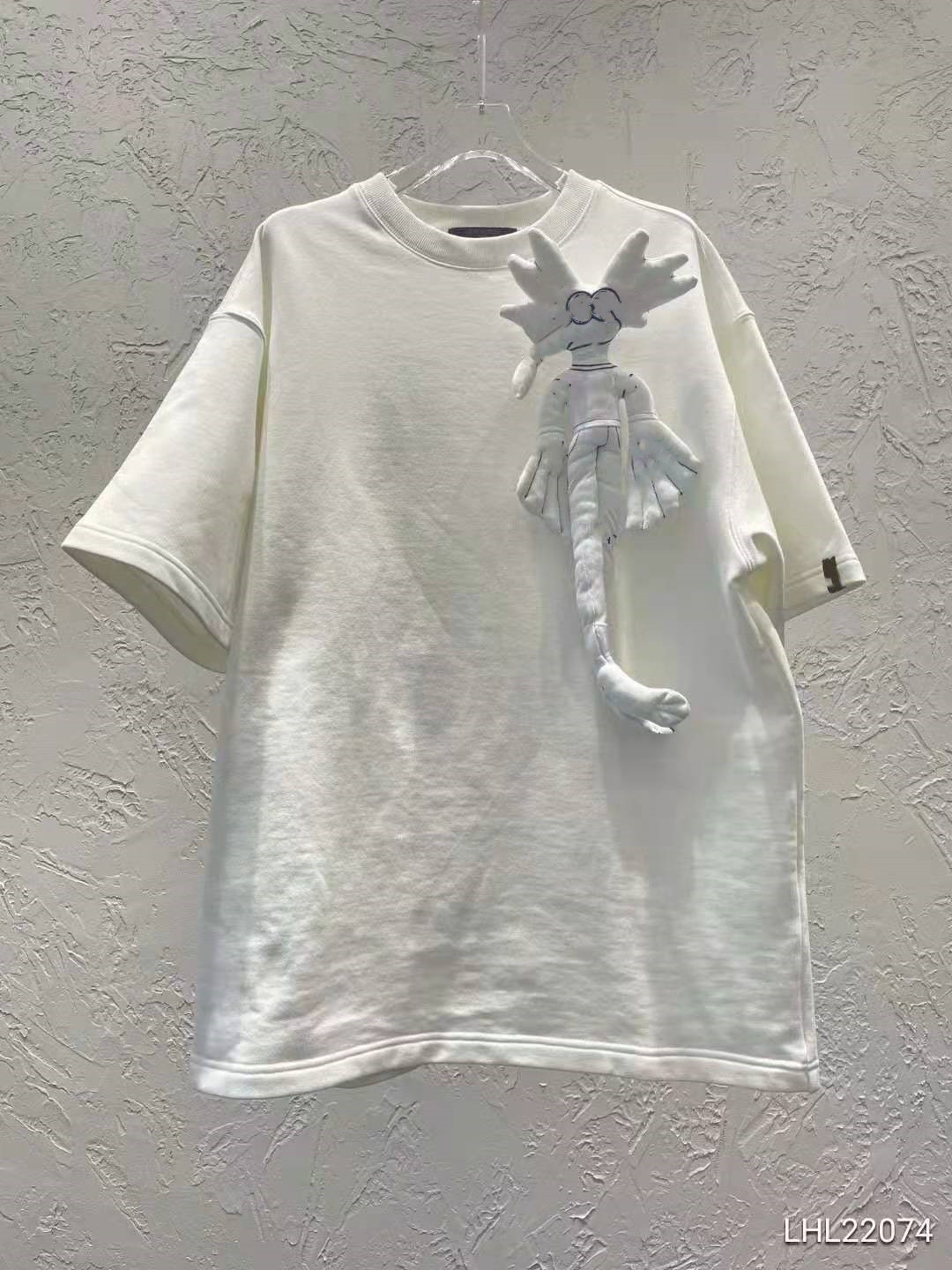 2021 spring and summer new style doll accessories loose round neck short sleeve women's sweater women T-shirt, White
2021 spring and summer new style doll accessories loose round neck short sleeve women's sweater women T-shirt, White