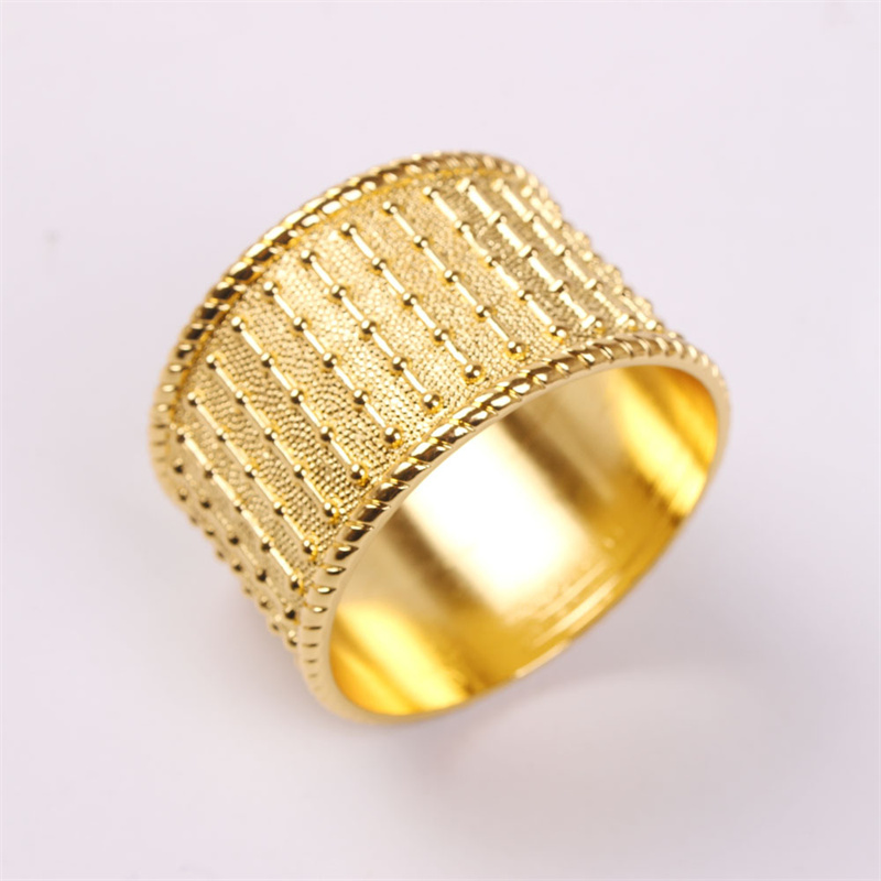 Wed Silver Gold Napkin Ring Holder